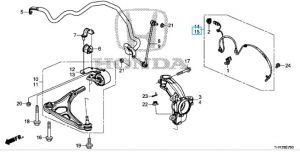 حساس السرعة الأمامي يسار