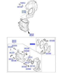 فحمات فرامل أمامية