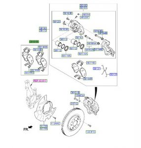 فحمات فرامل أمامية