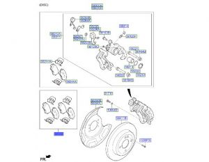 فحمات فرامل خلفية