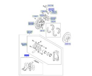 فحمات فرامل خلفية