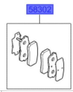فحمات فرامل خلفية