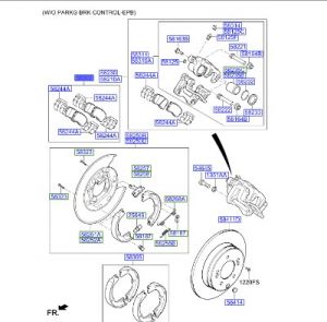 فحمات فرامل خلفية