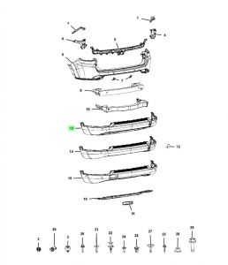 جلدة صدام خلفي سفلية