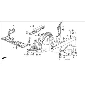 قطعة تثبيت رفرف أمامي