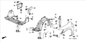 قطعة تثبيت رفرف أمامي يمين