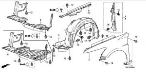 رفرف أمامي يسار