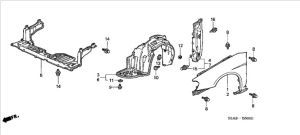 رفرف أمامي يسار