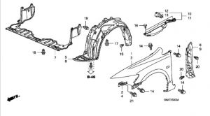 رفرف أمامي يسار