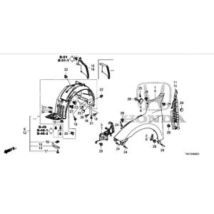 رفرف أمامي يسار