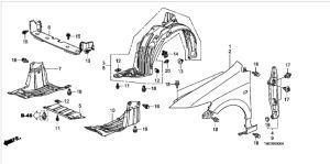 رفرف أمامي يسار