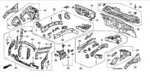 مثبت رفرف أمامي سفلي يسار