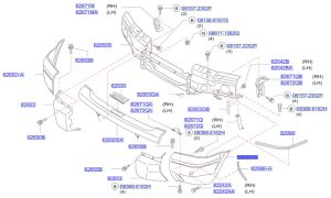 جلدة صدام أمامي يسار