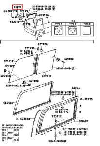 زجاج باب أمامي سفلي
