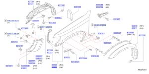 رفرف أمامي يسار