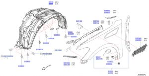 بطانة رفرف أمامي يسار