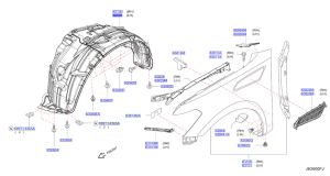بطانة رفرف أمامي يسار