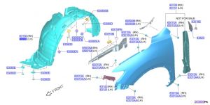 بطانة رفرف أمامي يسار