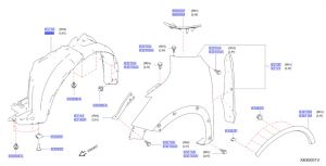 بطانة رفرف أمامي يسار