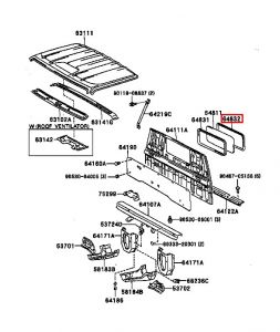 جلدة زجاج خلفي