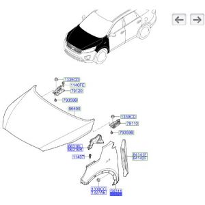 رفرف أمامي يمين