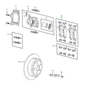 فحمات فرامل خلفية