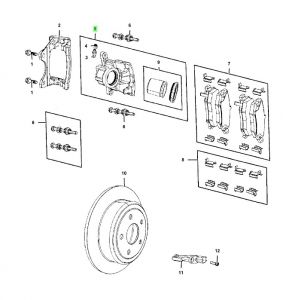 فحمات فرامل خلفية