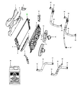 رديتر  تبريد ماء المحرك