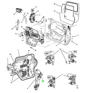 دينمو زجاج الباب الأمامي يمين