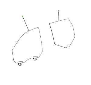 زجاج نافذة الباب