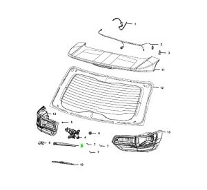 ذراع المساحات الخلفية