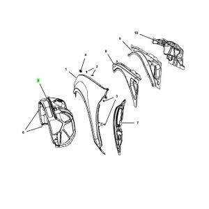 بطانة رفرف أمامي يمين