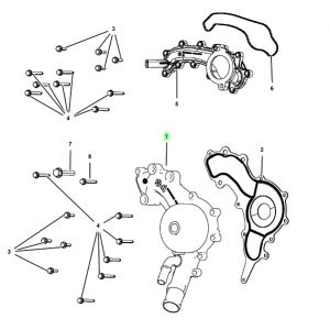 مضخة ماء تبريد الماكينة