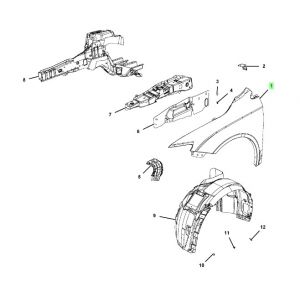 رفرف أمامي يسار