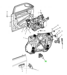 دينمو زجاج الباب الأمامي يمين