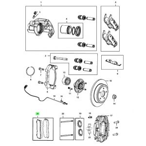 فحمات فرامل خلفية