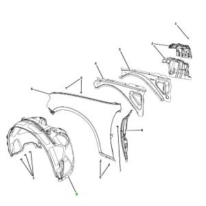 بطانة رفرف أمامي يمين