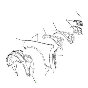 بطانة رفرف أمامي يسار