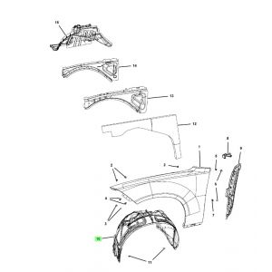بطانة رفرف أمامي يسار