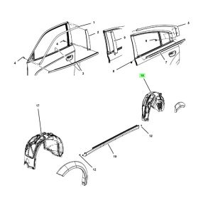 بطانة رفرف خلفي يمين