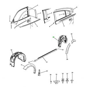 بطانة رفرف خلفي يسار