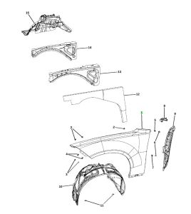 رفرف أمامي يمين