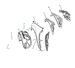 رفرف أمامي يسار