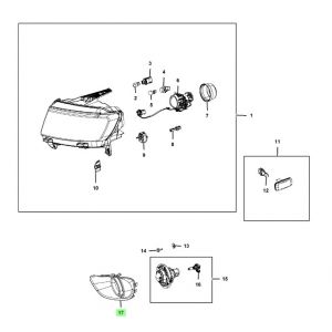 غطاء كشاف يمين