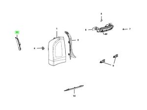 إضاءة جانبية خلفية يسار