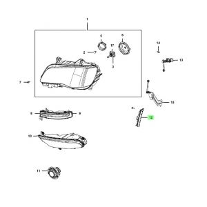 إضاءة جانبية أمامية يمين
