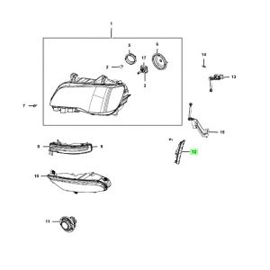 إضاءة جانبية أمامية يسار