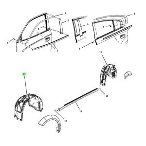 بطانة رفرف أمامي يمين