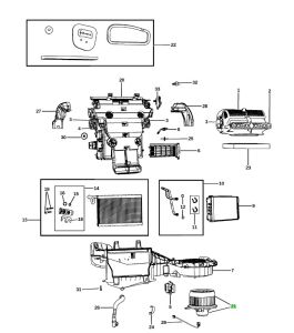 مروحة مكيف داخلية