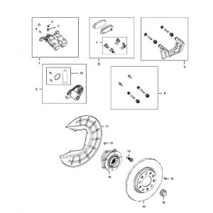 فحمات فرامل خلفية